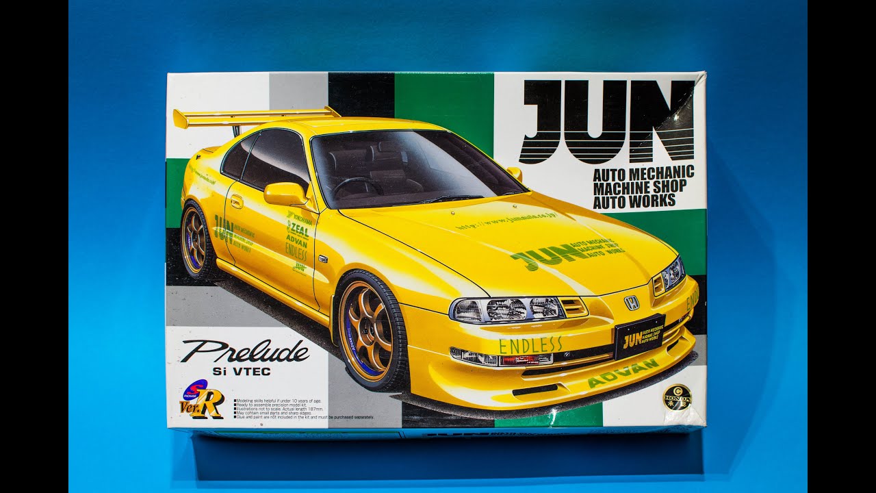 Aoshima 1/24 Honda Prelude Jun Version Model Kit Review
