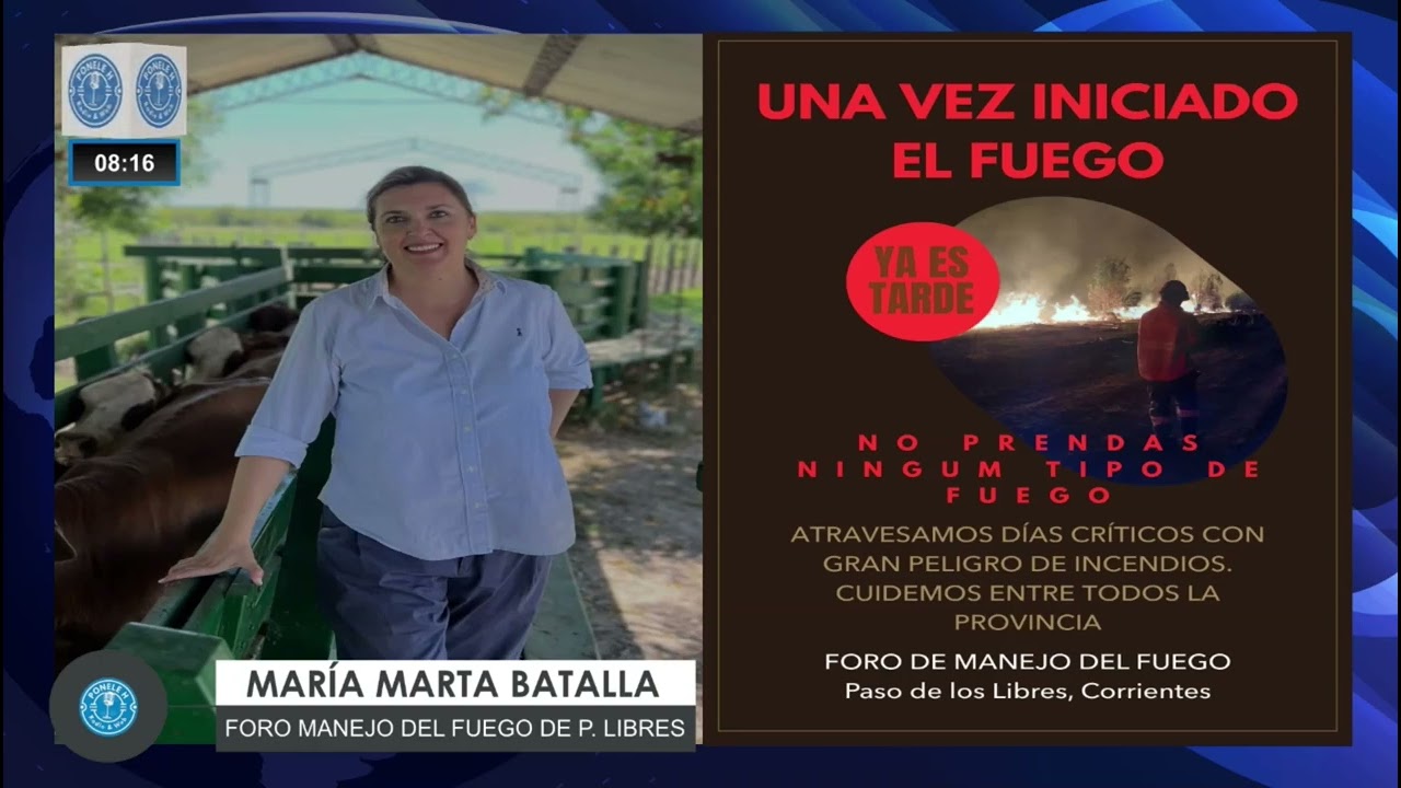 Riesgo de incendios puso en alerta al Foro de Manejo del Fuego de Paso de los Libres