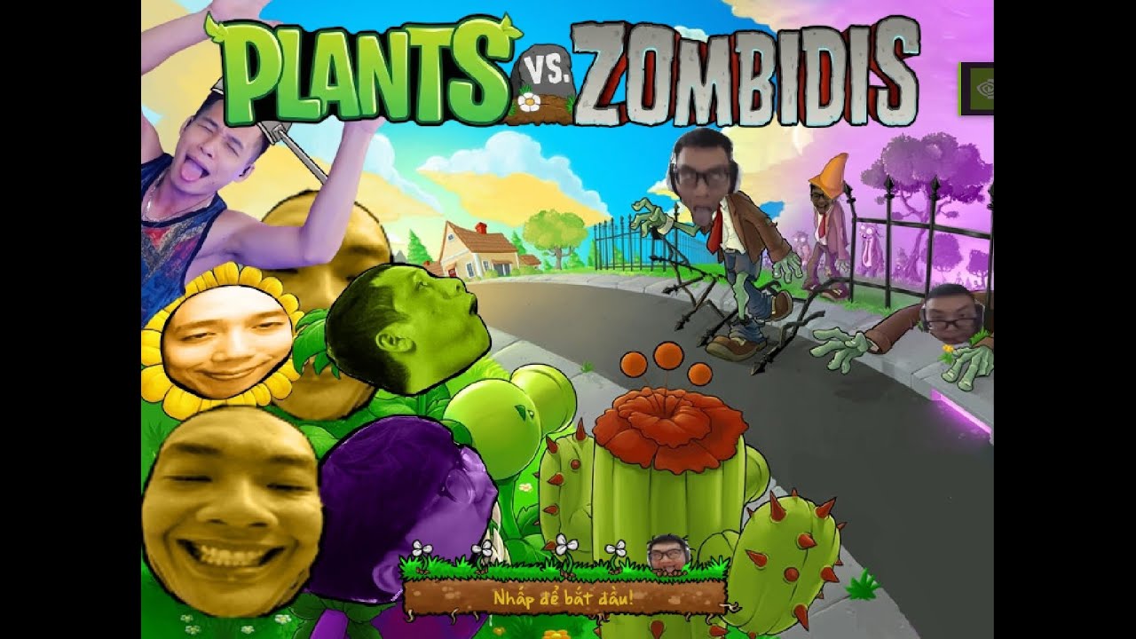 PLANTS Vs. ZOMBIDIS #1 trải nghiệm game việt hóa bựa