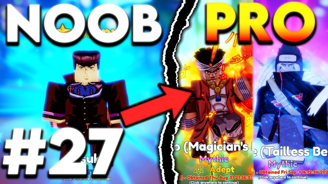 NOOB TO PRO EP.27 - I GOT AVDO MAGICIAN'S RED & KIZUME TAILLESS BEAST IN ANIME ADVENTURES!