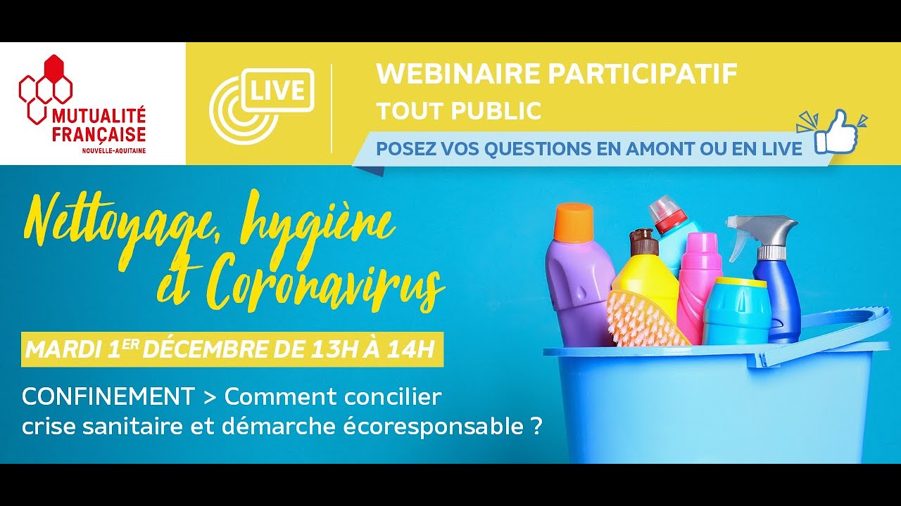 [WEBINAIRE] Nettoyage, hygiène et Coronavirus
