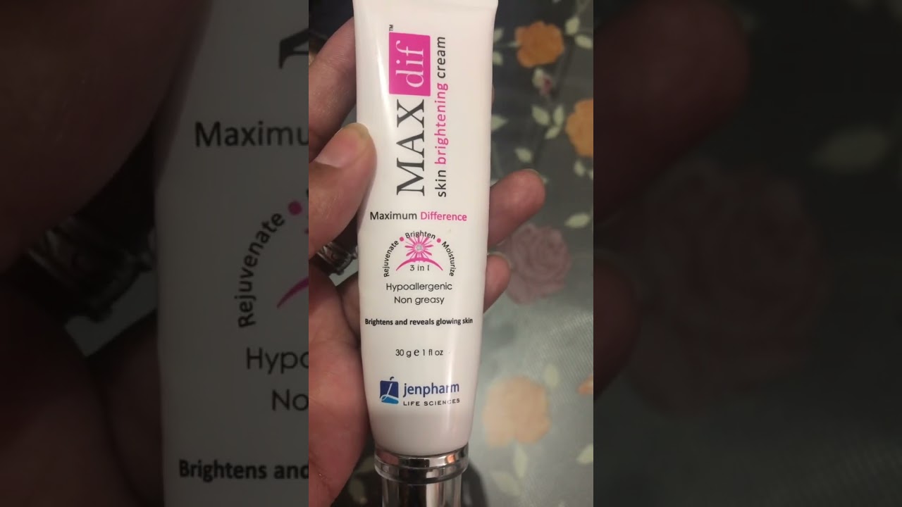 Maxdif cream jenpharm skin lightening #shortreviwe#sairaAli#