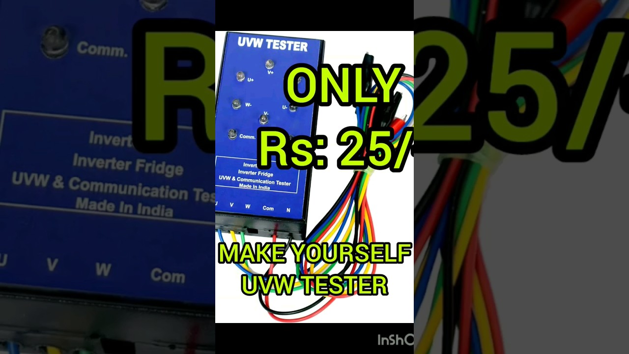 UVW TESTER MAKING FOR INVERTER FRIDGE PCB CHECKING. #shorts #inverterfridge  #pcb #repair #youtube