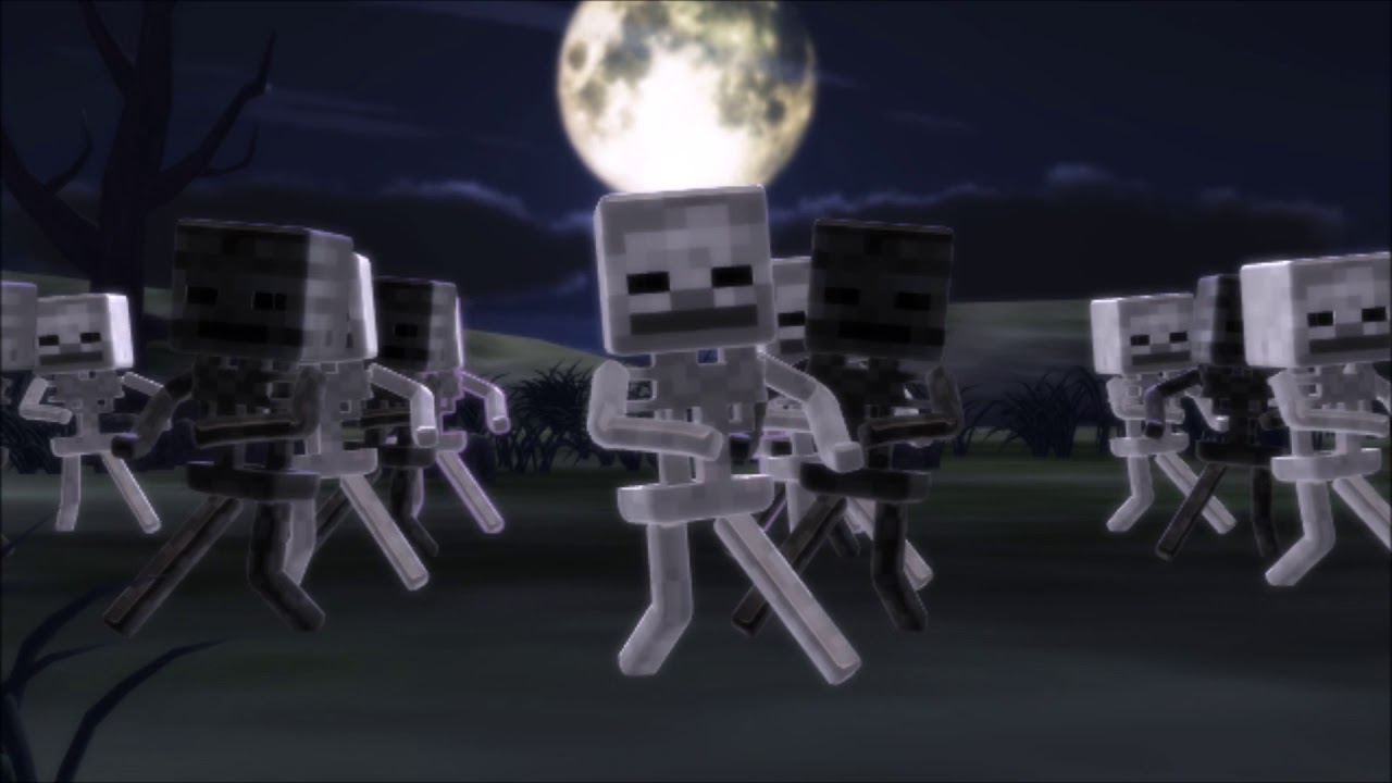 [MMD] Spooky Scary Skeletons (Minecraft)
