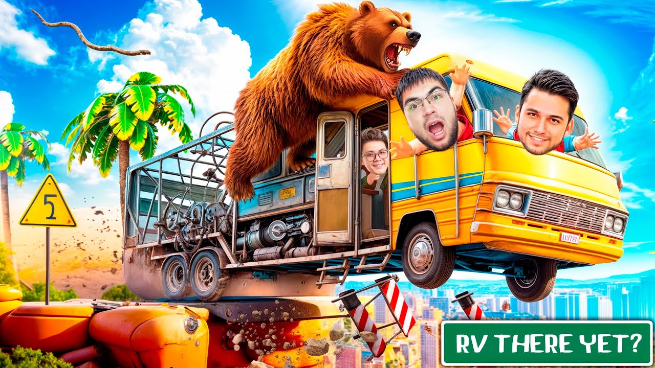 JAR USTIDAN SAKRASH - XATO EDI! TOG‘LARDA UYLI AVTOBUS BILAN SAYOHAT! JUDA KULGILI - RV THERE YET