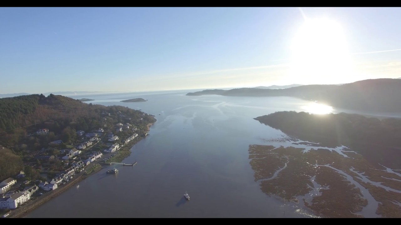 Kippford Scotland - Drone flight in super HD 4K