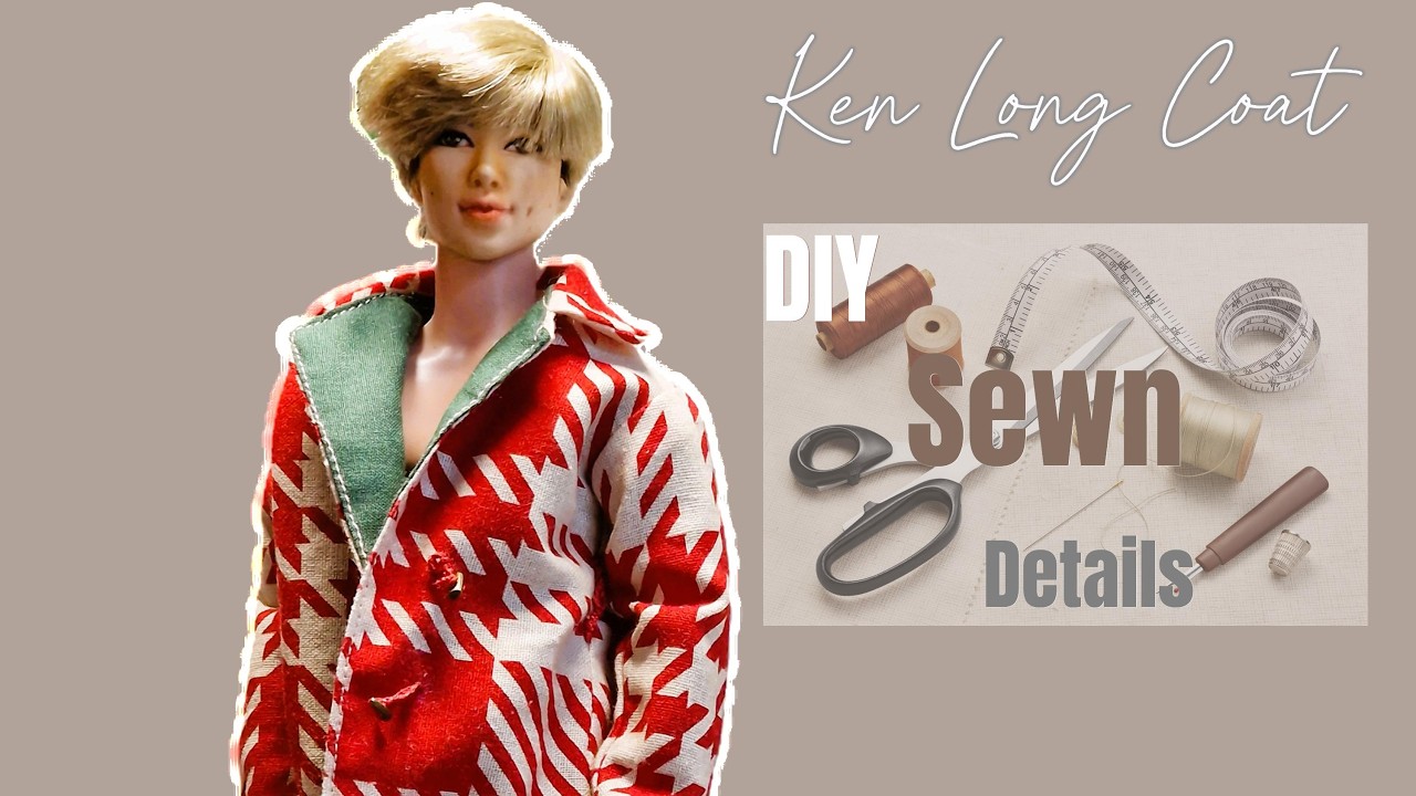 Ken Long Coat DIY | Retro Style Pattern Fabric