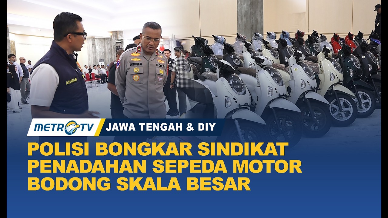 Polda Jateng Bongkar Sindikat Penadahan Sepeda Motor Bodong Skala Besar