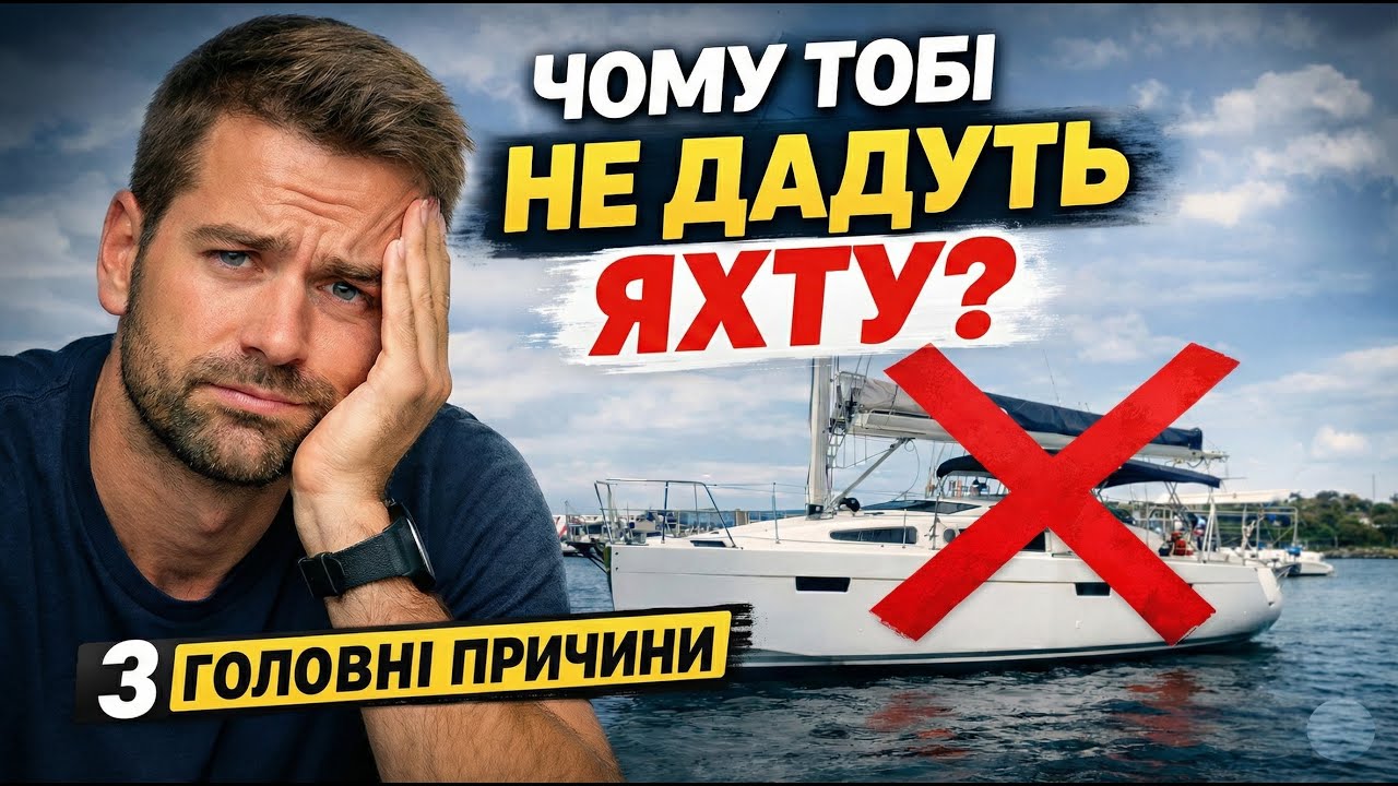 Чому тобі не дадуть яхту в чартер?