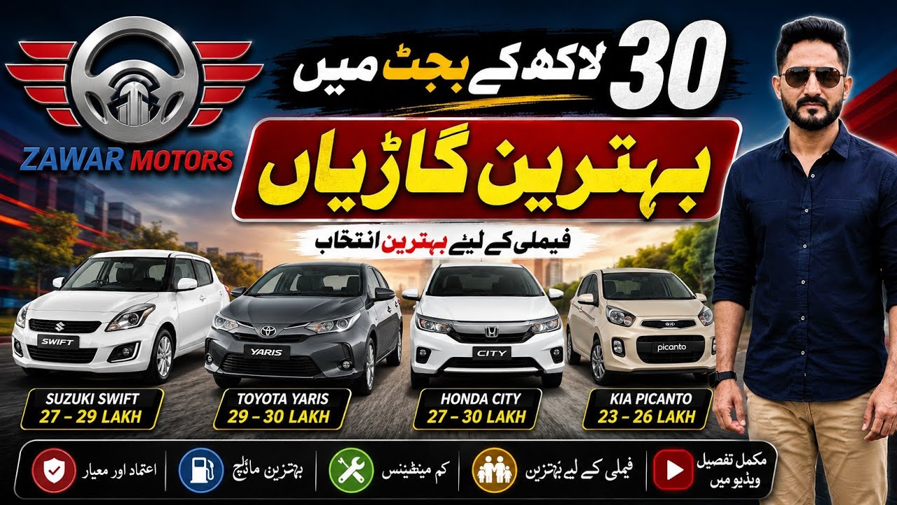 Best Cars Under 30 Lakh in 2026 | Top Budget Cars Under 3 Million | Fuel Efficient & Best Value Cars