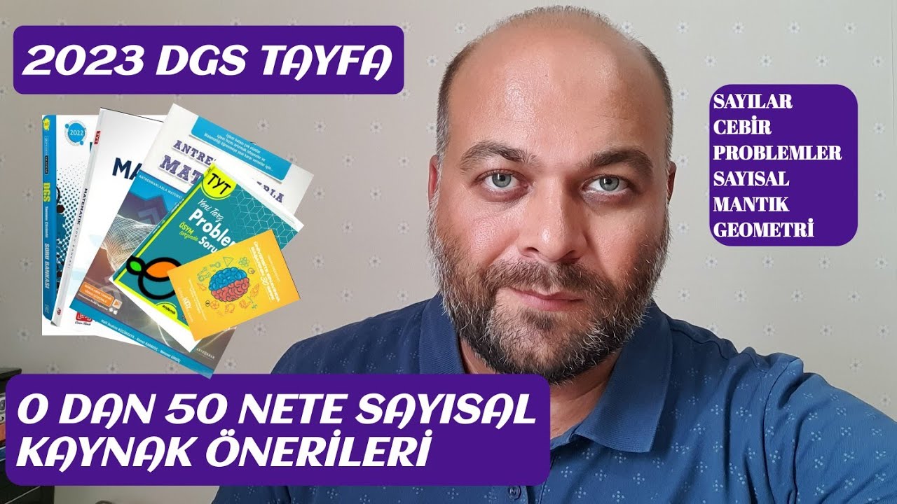 2023 Dgs Tayfa 0 Dan 50 Nete Sayısal Kaynak Önerileri