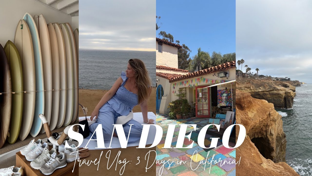 SAN DIEGO TRAVEL VLOG | First Time in SoCal, Sunset Cliffs, La Jolla, San Diego Zoo, Seaport, etc.