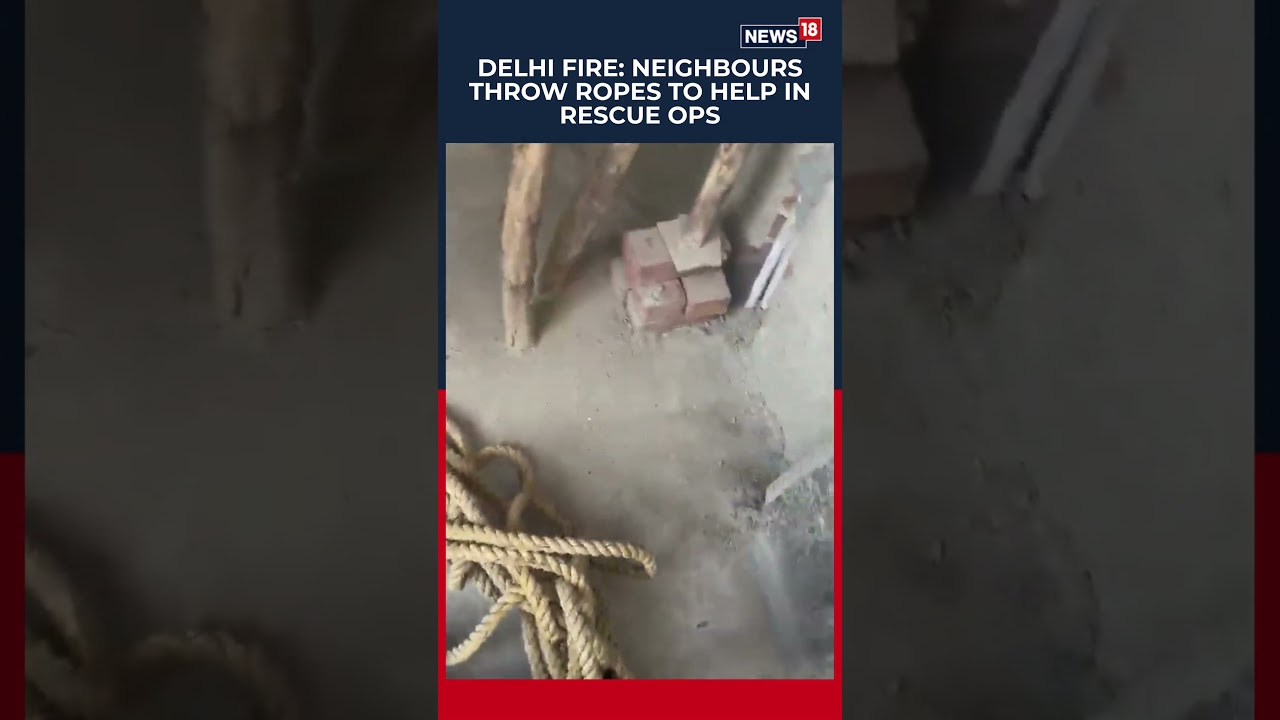 Video Showing Efforts Made By Local Residents To Stop Fire And Rescue People