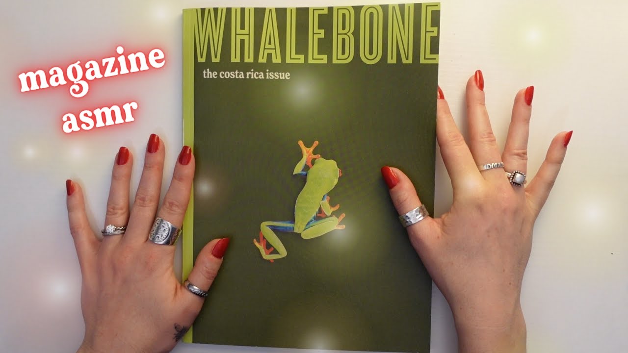 ASMR Whalebone Magazine Flip Through (Page Flipping, Tracing, Tapping, Whispering)