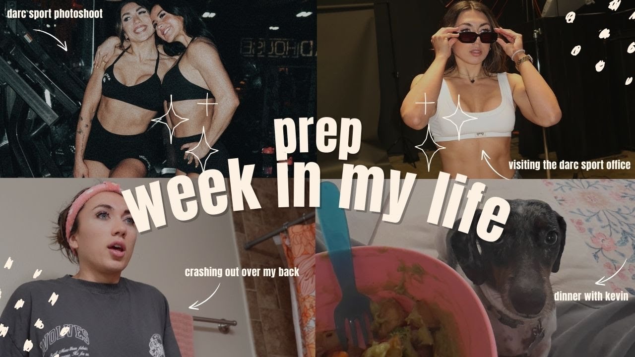 PREP VLOG // darc photoshoot, going to work w/ payton, training and watch me crashout over my back