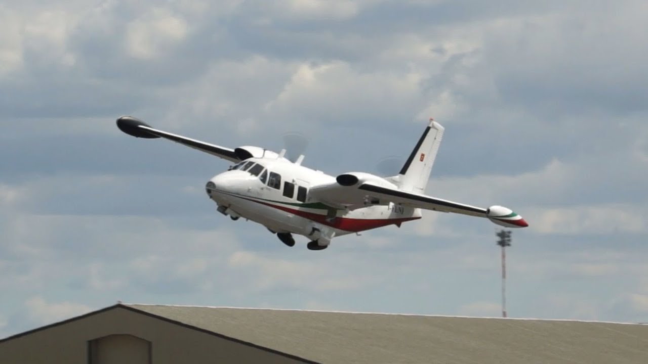 Piaggio P-166C departure on Monday RIAT 2014 Airshow