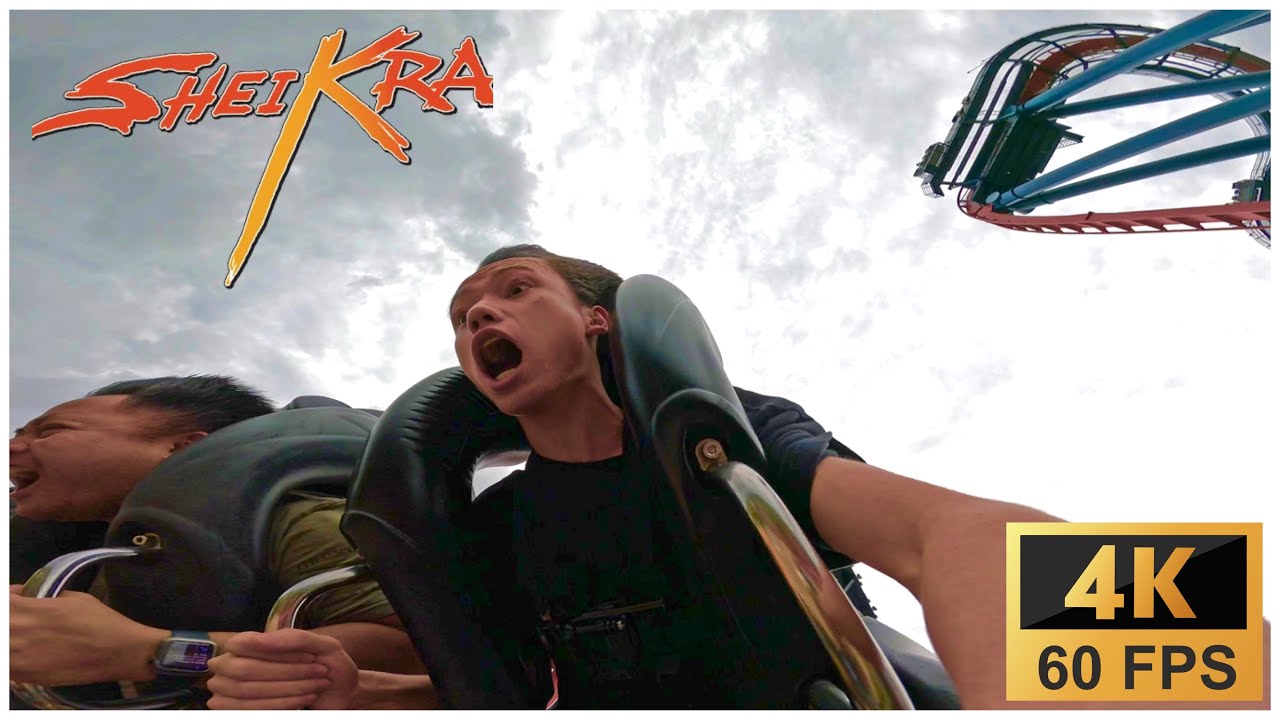 My First Dive Coaster! SheiKra FIRST TIME REACTION POV | Busch Gardens Tampa Bay