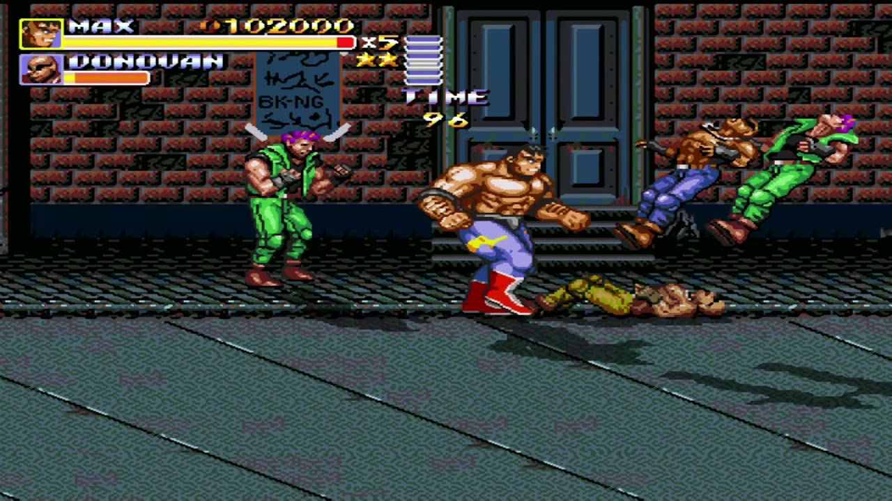 Streets Of Rage Remake Bare Knuckle The Next Generation Longplay - Max