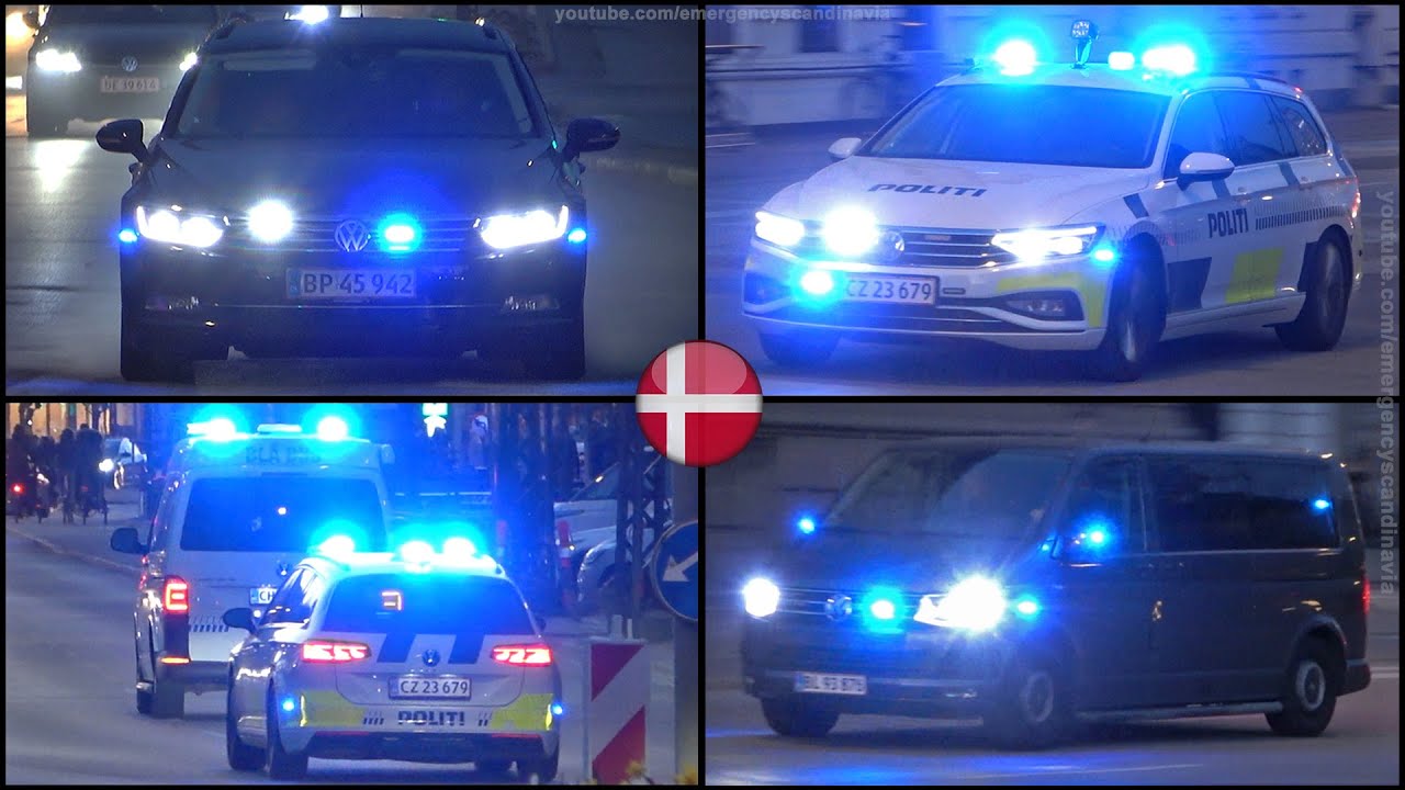 7 police cars responding to stabbing call Copenhagen Police/Københavns Politi