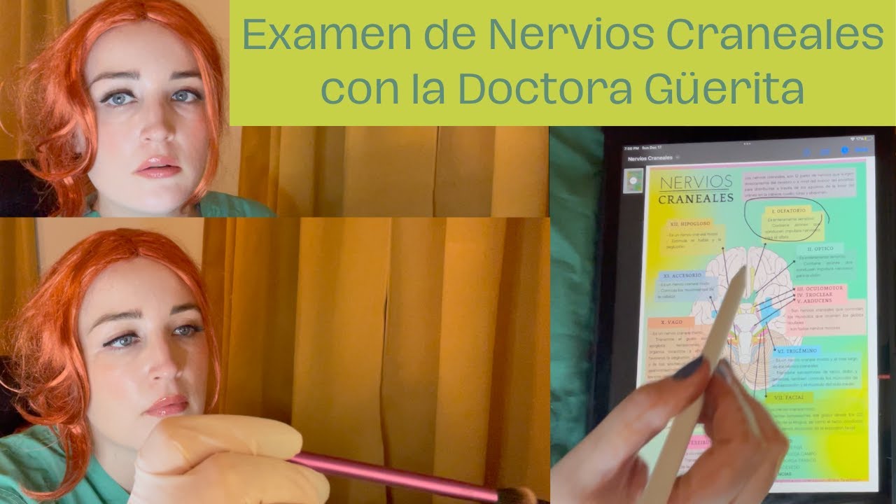 Presentando Doctora Güerita | Examen de Nervios Craneales | Roleplay Médico | ASMR en Español