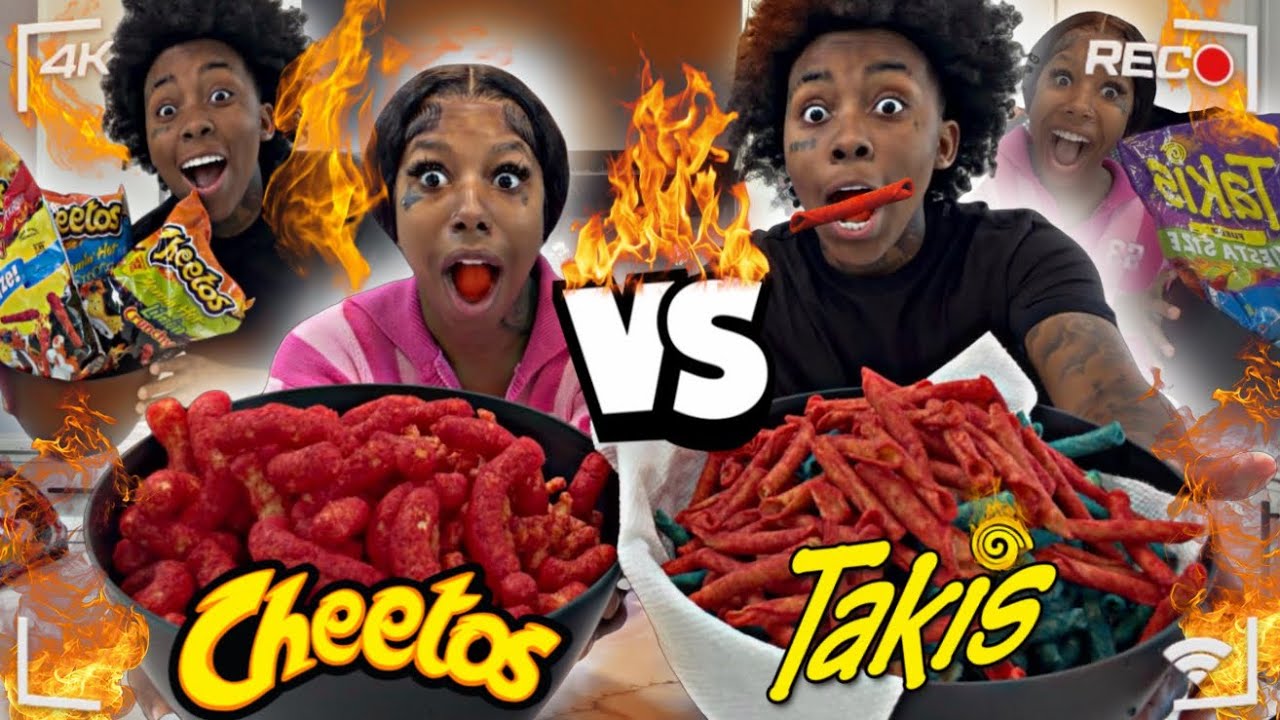 LAST TO STOP EATING TAKIS VS HOT CHEETOS 😱‼️