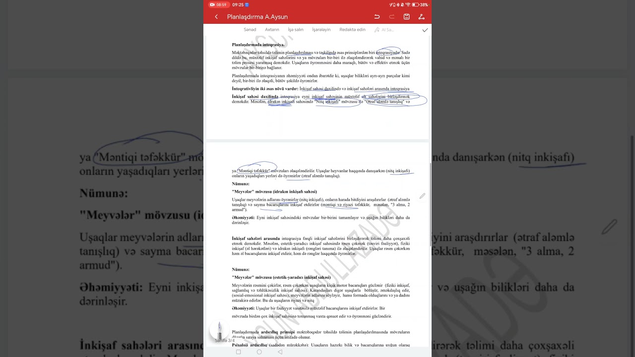 Planlaşdırma Aysun Abdullazadə 