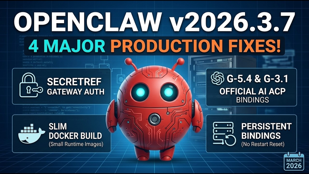 OpenClaw v2026 3 7 — The Polish Release That Makes Production Actually Work