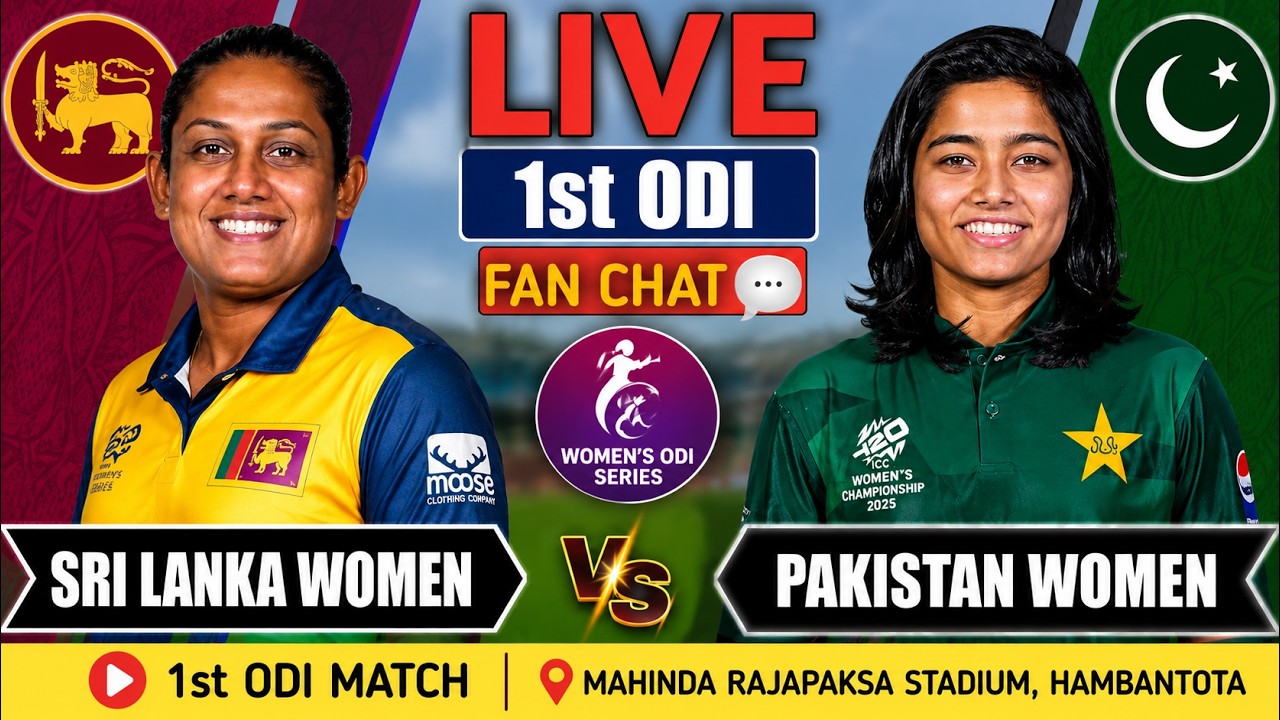 🔴 Live: Sri Lanka Women vs Pakistan Women, 1st ODI Fan Analysis | SL-W vs PAK-W | Live Cricket Match