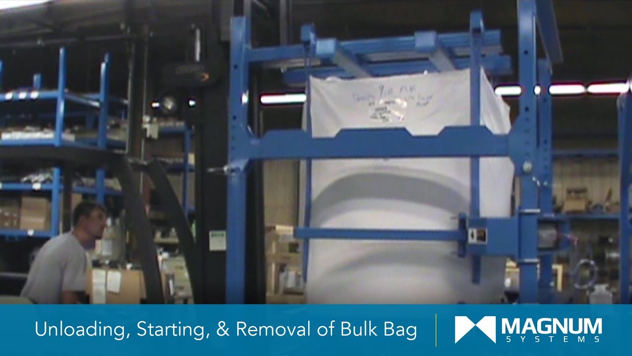 IBC2000 Bulk Bag Unloader - Unloading, Starting & Removal of Bulk Bag
