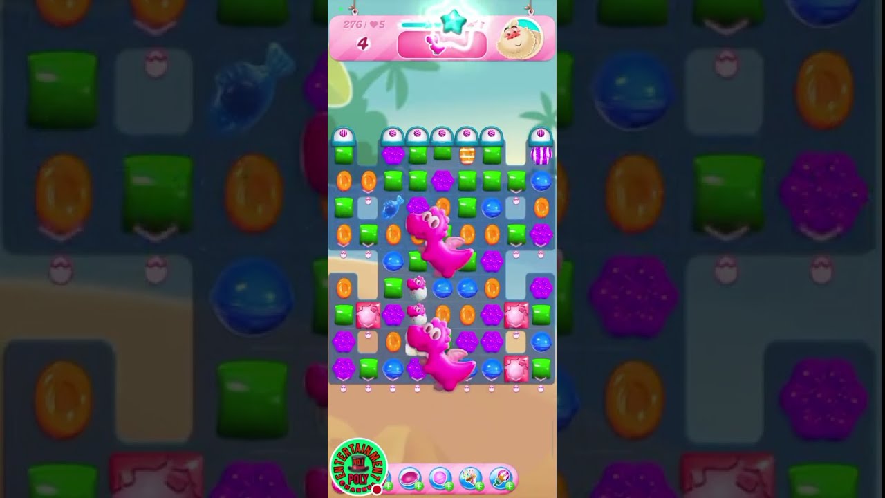 candy crush saga game play video in Poly entertainment channel  is live