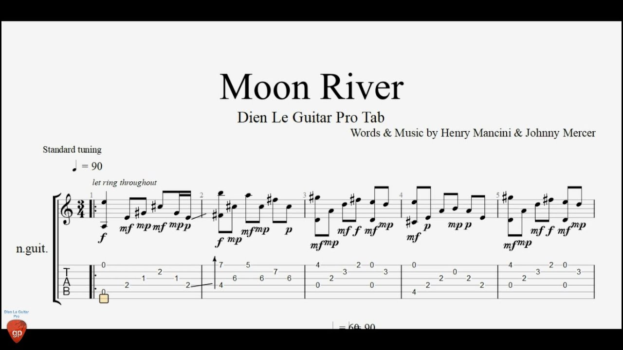 Moon River - Guitar Tutorial + TAB