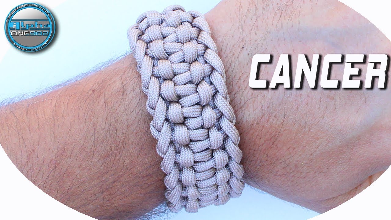 How to make Paracord Bracelet Cancer World of Paracord DIY Paracord bracelet tutorials CETUS
