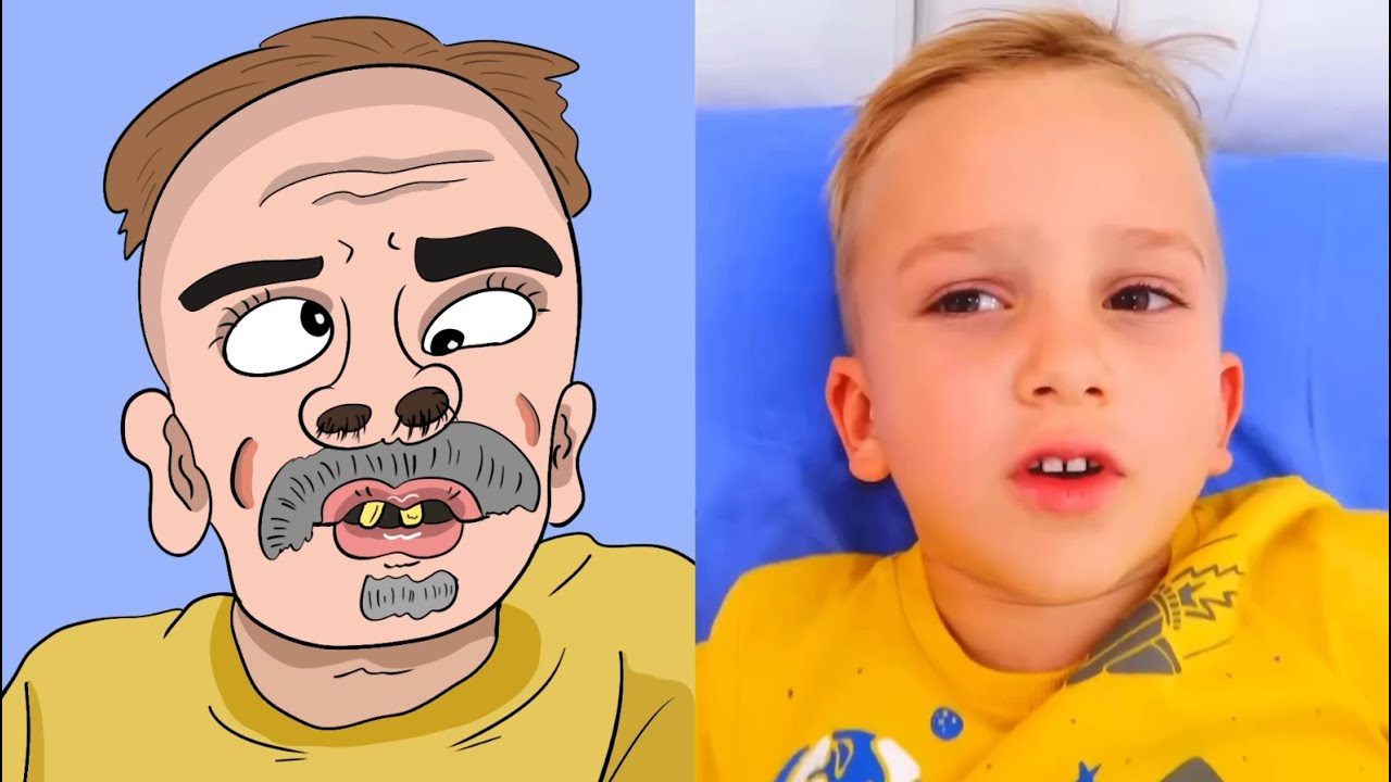 Vlad and Niki play with balloons vs CoComelon 😂 Funny Drawing Meme