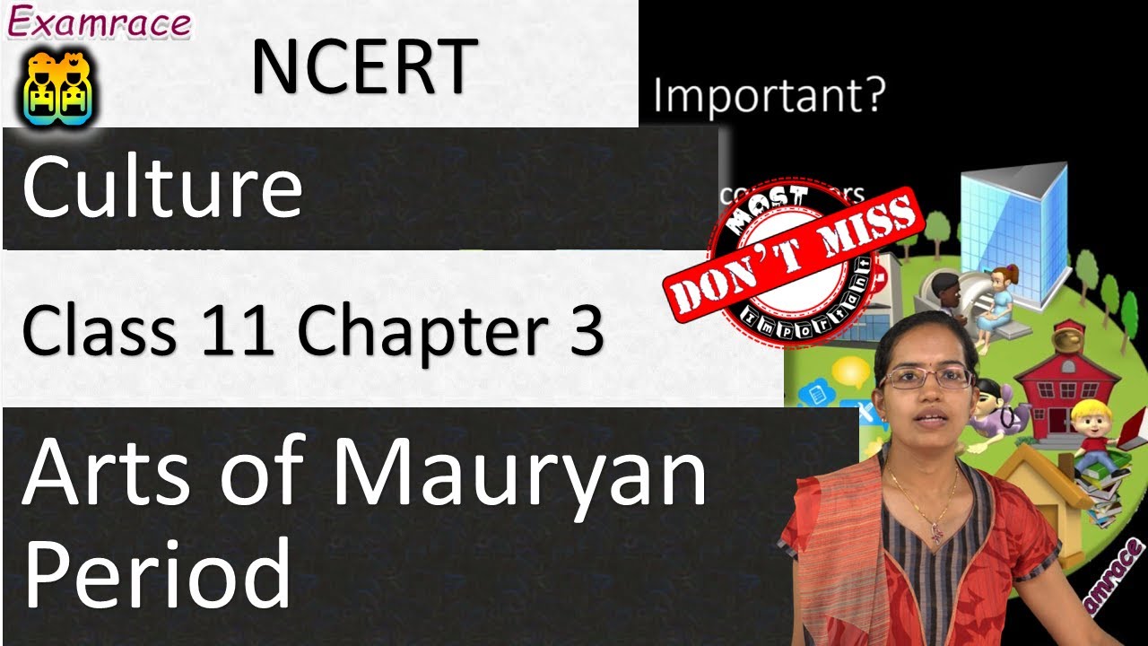 NCERT Class 11 Indian Art & Culture Chapter 3: Arts of Mauryan Period - Examrace | English