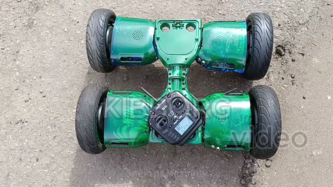 №93 Наземный дрон из гироскутеров. Управление ELRS Raduomaster XT12, до 2 км.