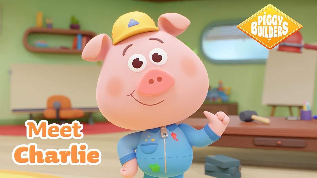 Get Ready for Piggy Builders! - Meet Charlie! | New series for kids