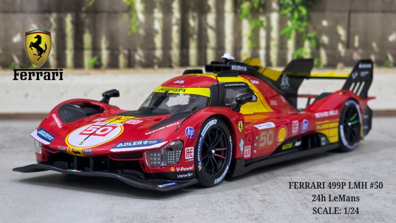 INSANE Ferrari 499P LMH #50! 🔥 1:24 Bburago Le Mans Hypercar Review