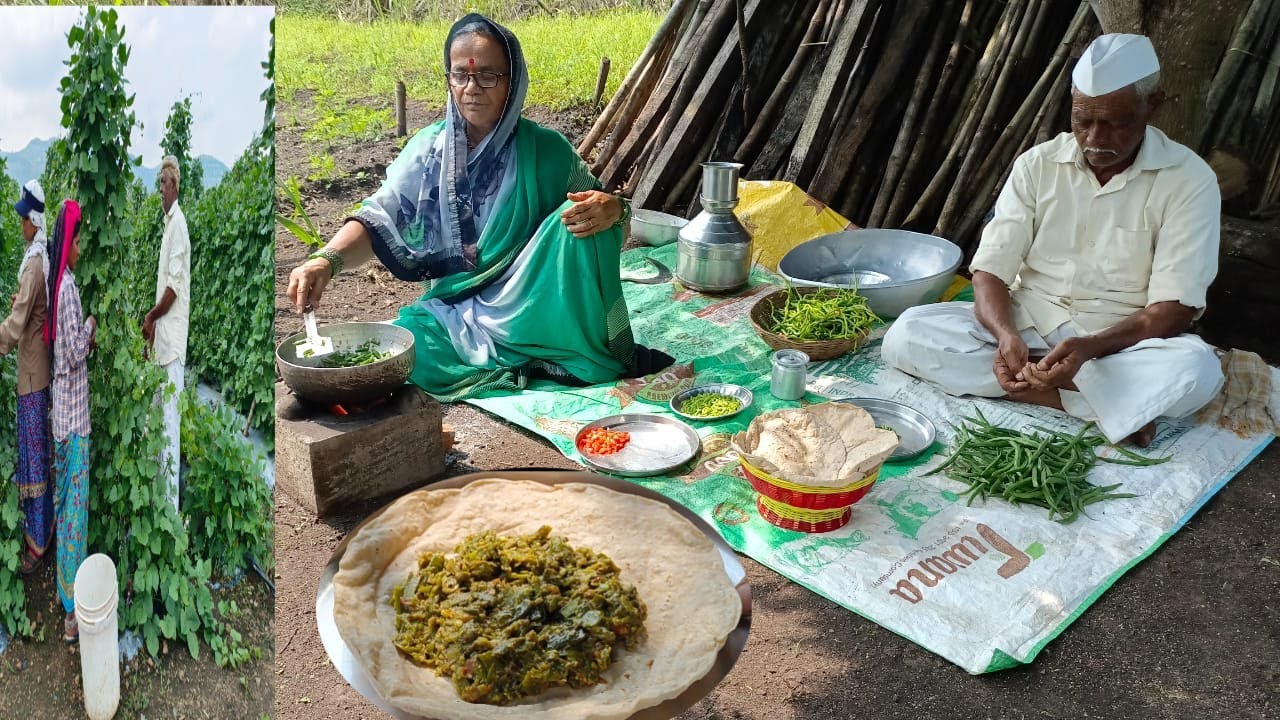 न खाणारे सुध्दा आवडीने खातील अशी चुलीवरची घेवडामिर्ची शेंग | Tatyacha Mala