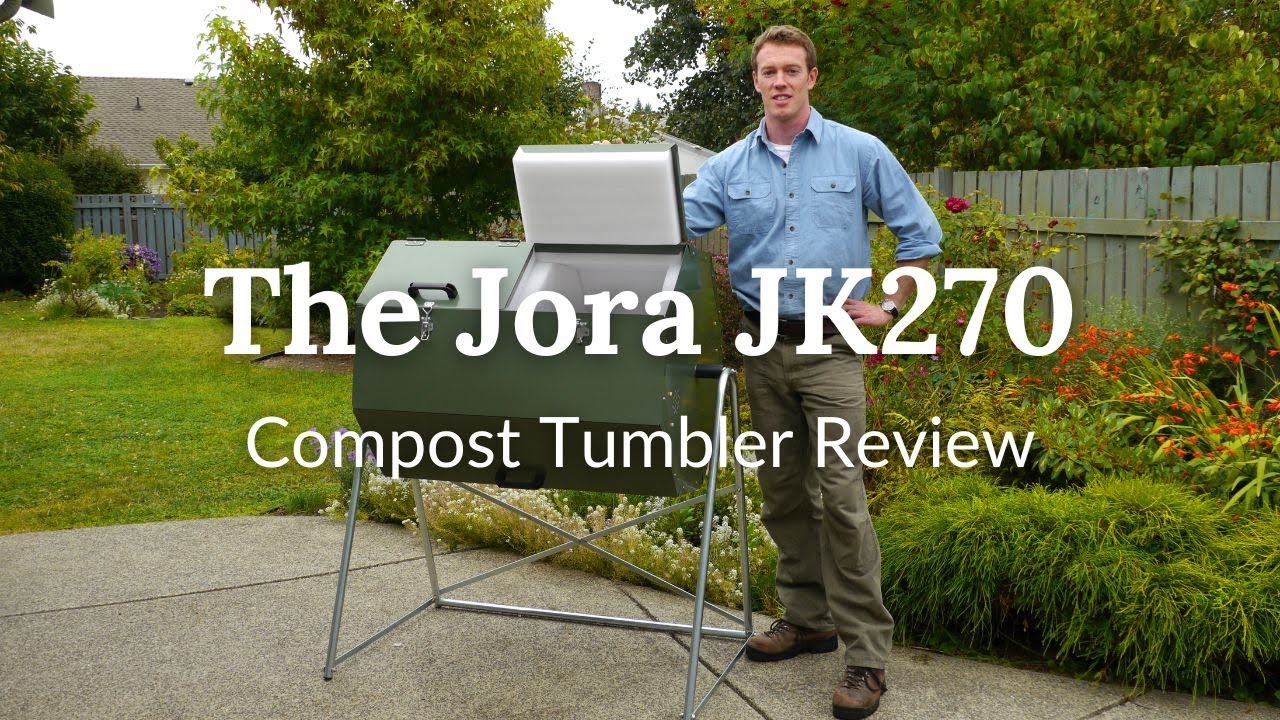 The Jora JK270 Compost Tumbler Review at Eartheasy.com