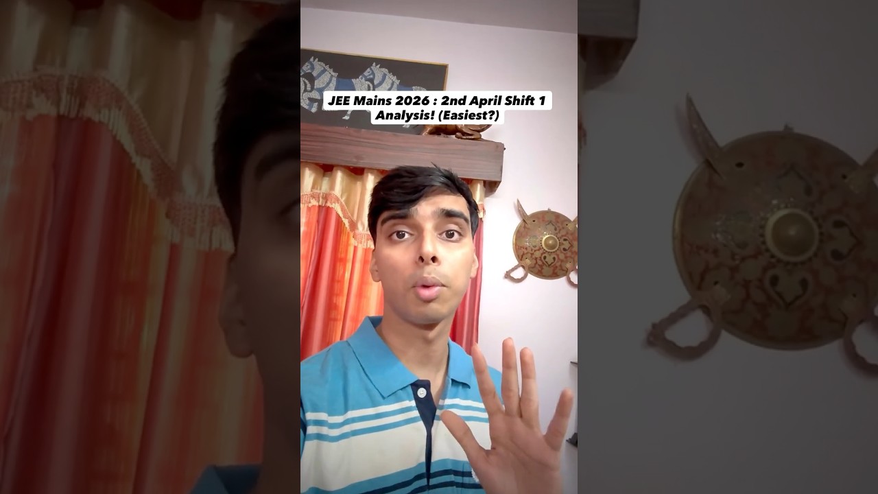 NTA Khel Gaya 😱🔥 JEE Mains 2026 2 April Shift 1 Analysis 🧐💀 2nd April Shift 1 Full Analysis #jee