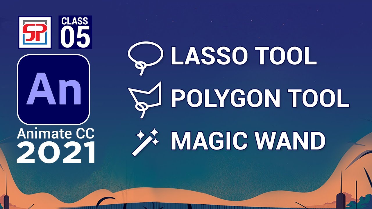Adobe Animate CC 2021: Lasso Tool, Polygon and Magic Wand Tool | Flash Tutorial | Hindi Tutorial