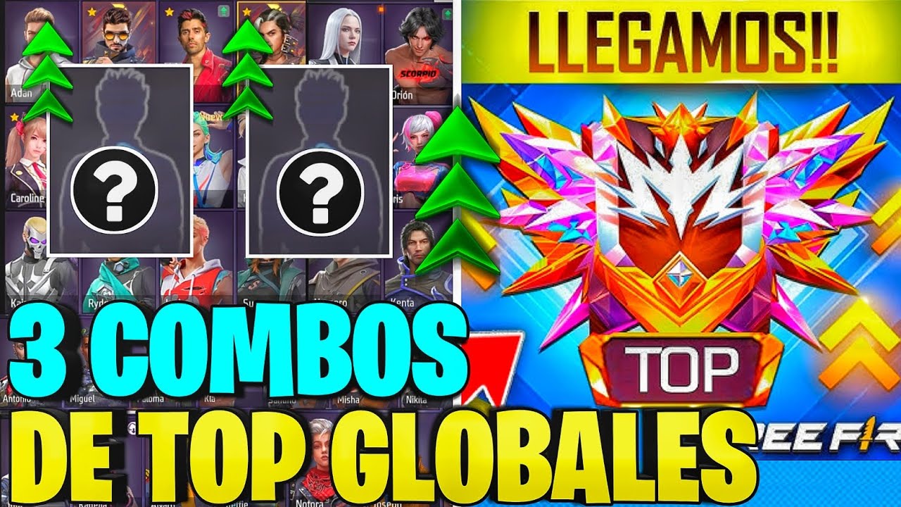 3 COMBOS DE HABILIDADES QUE USAN LOS TOP GLOBALES 🔥👺 BR CLASIFICATORIA #freefire 