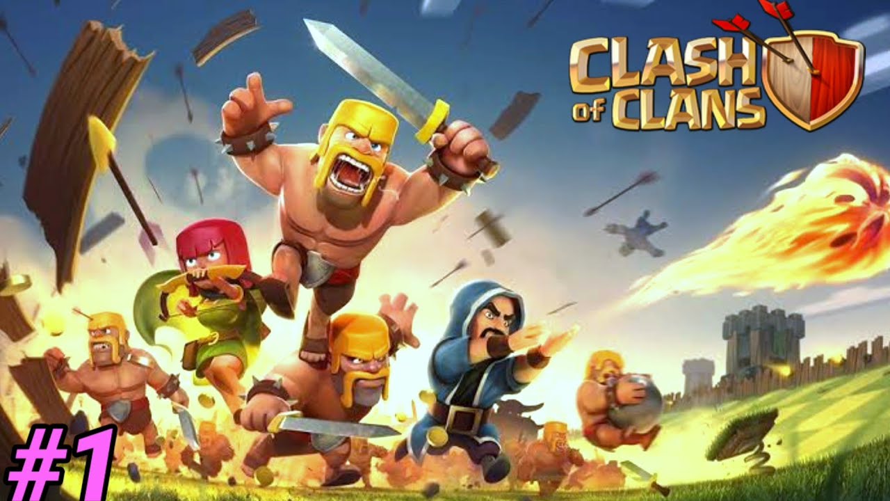 First Day In Clash Of Clans Game | A New Gameplay Series |#1