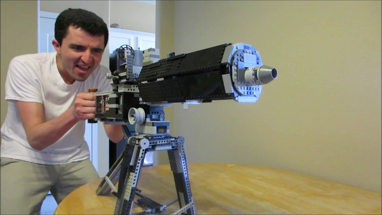 Electric powered Lego maxim machine gun - FAIL