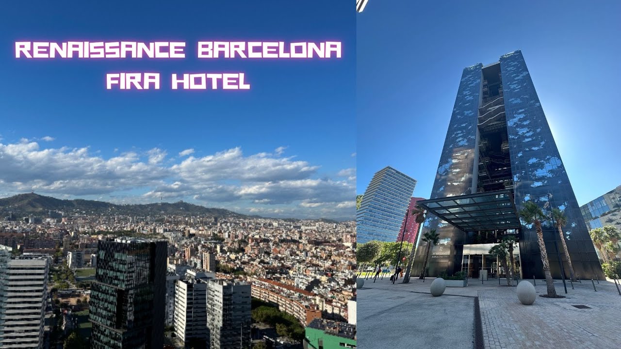 Marriot Renaissance Barcelona Fira Hotel | King Bed | Deluxe Guest Room Tour | Hotel and Room Tour