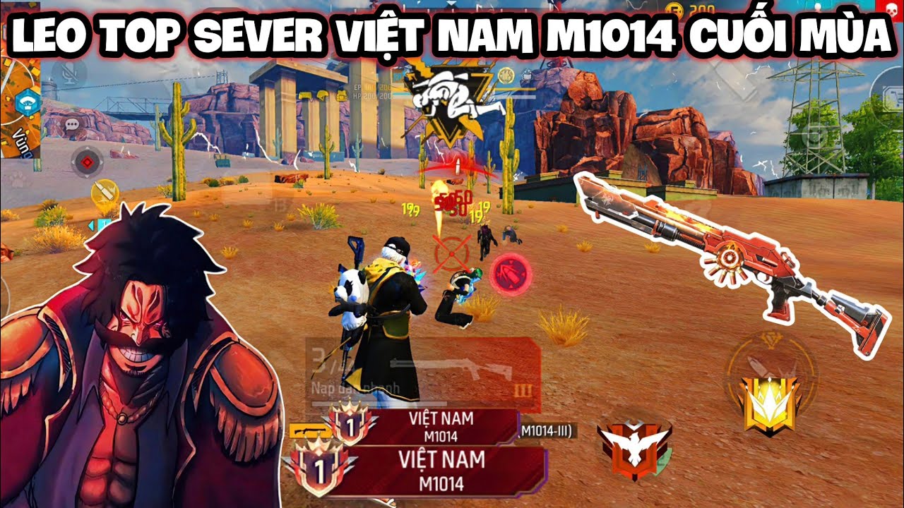 Trở Về Việt Nam 🇻🇳 và Leo Top Sever Súng M1014 Cuối Mùa  Cực Căng🥶😆[Free Fire]