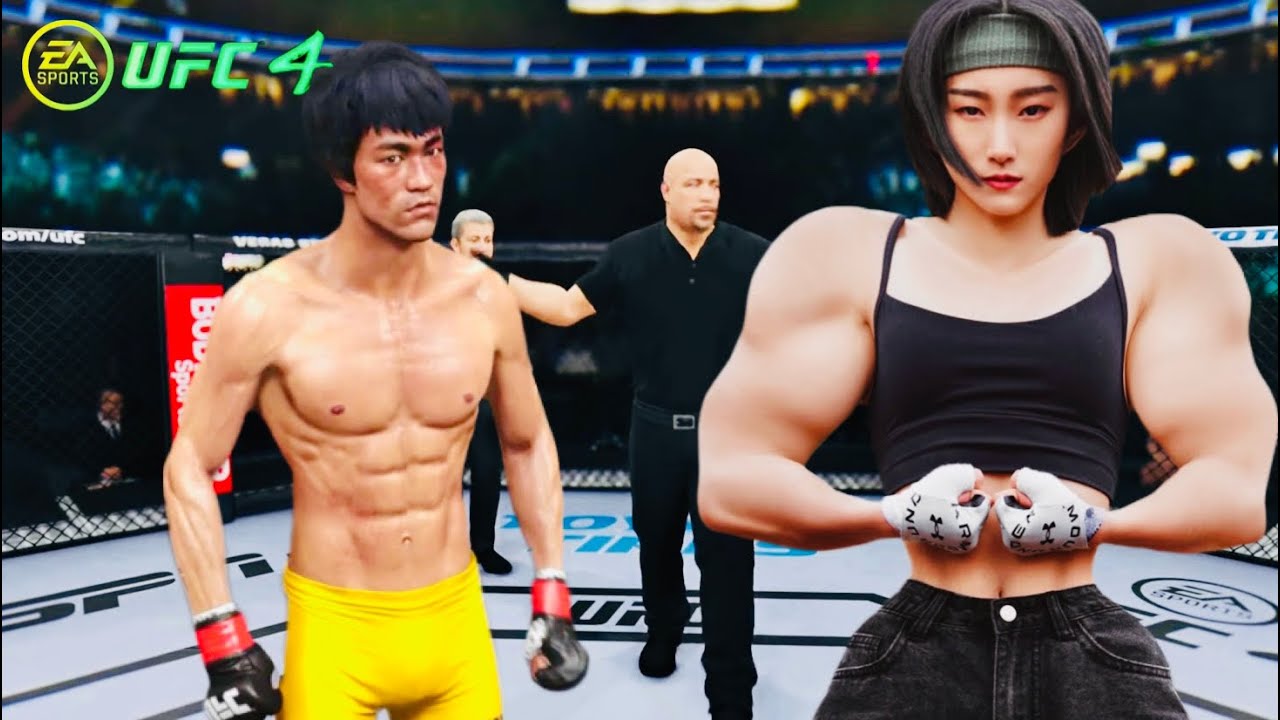 PS5 | Bruce Lee vs. Asian Muscular Asami [EA Sport UFC 4]🥊