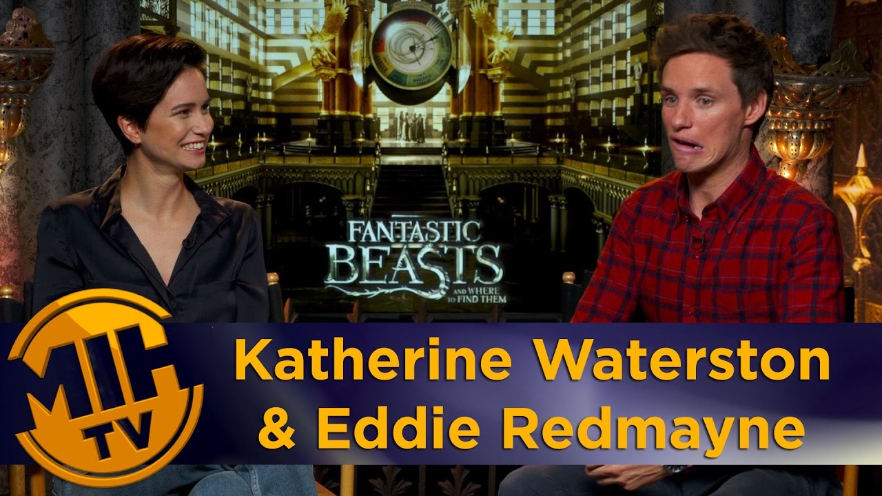 Katherine Waterston & Eddie Redmayne Fantastic Beasts Interview