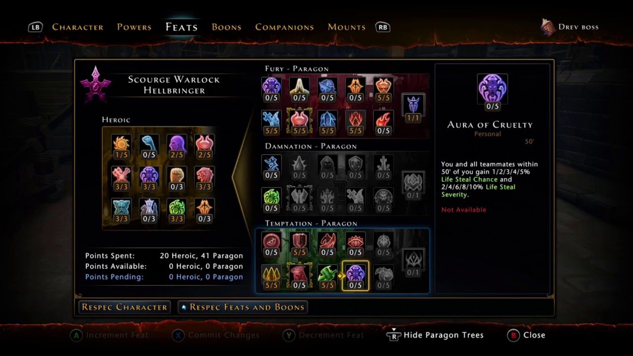 Neverwinter - Mod 13 Scourge Warlock Build - Hellbringer Fury DPS Boss Melting Guide for Feats