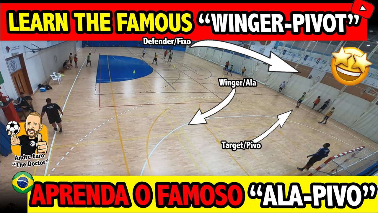 FUTSAL ATTACKING TRAINING - WINGER PIVOT MOVEMENT | APRENDA O ALA PIVO